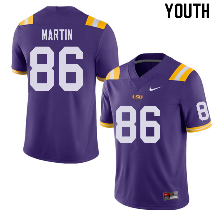 Youth #86 Michael Martin LSU Tigers College Football Jerseys Sale-Purple - Click Image to Close